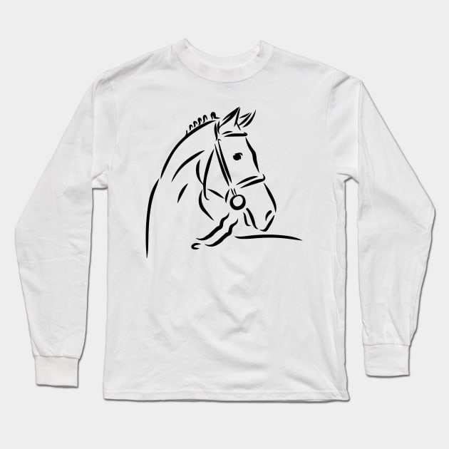 Horse Long Sleeve T-Shirt by Horse Holic